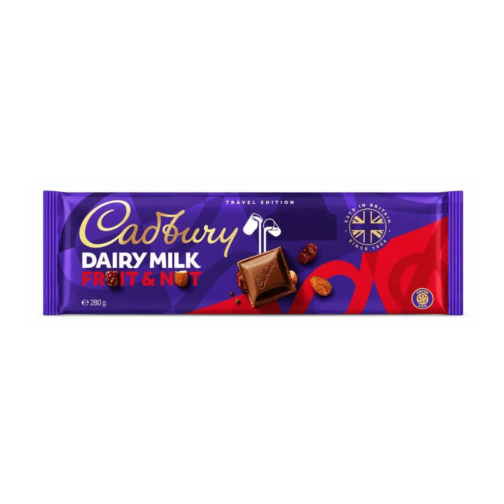 Cadbury Dairy Milk Fruit & Nut Travel Edition 280g