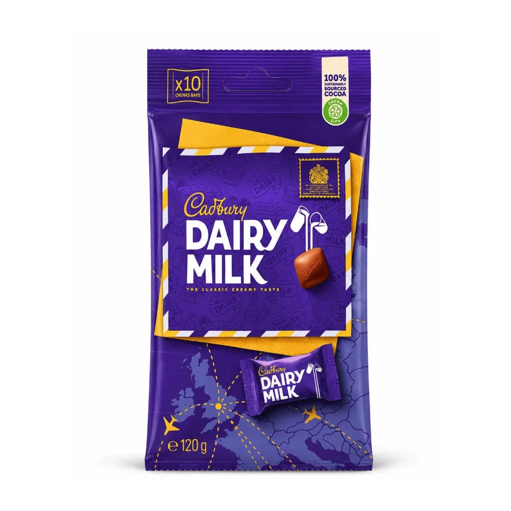 Cadbury Dairymilk Chunks Bag 120g
