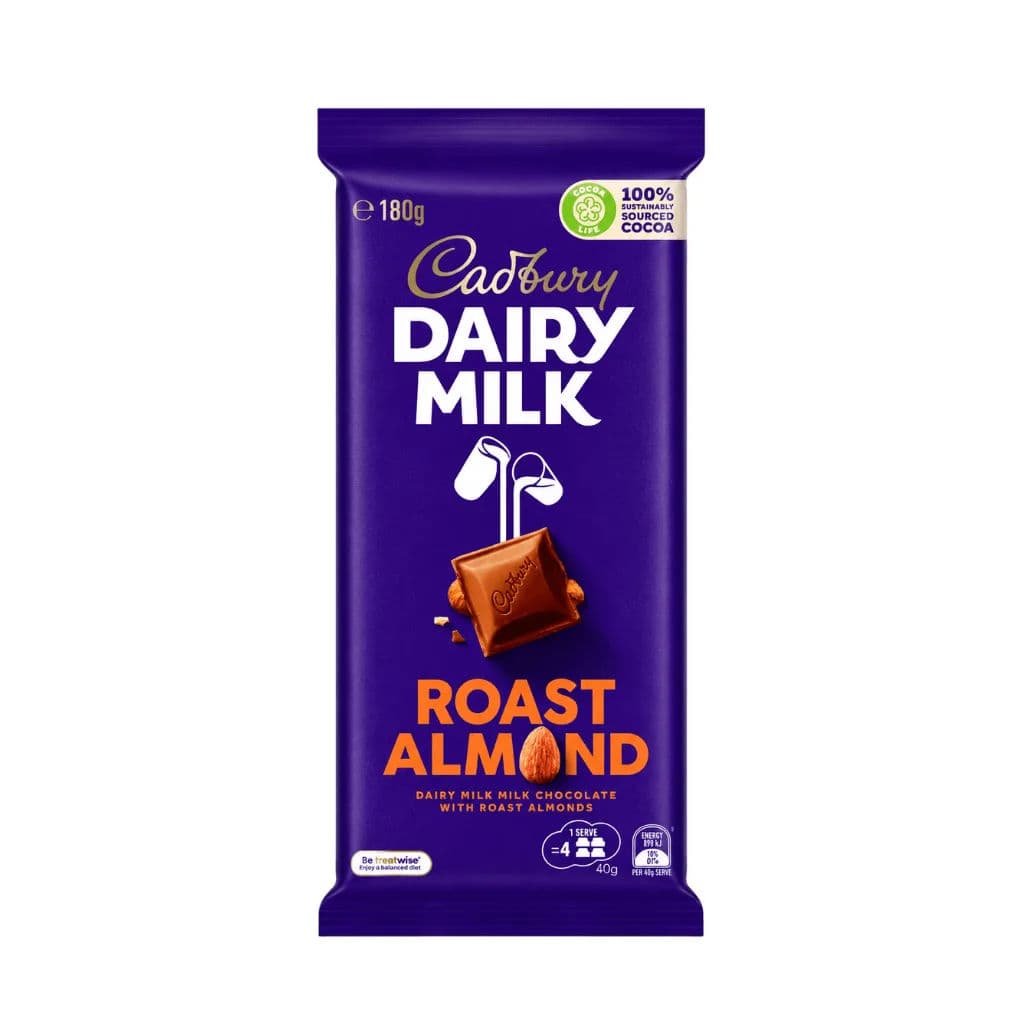 Cadbury dairymilk roast almonds 180g